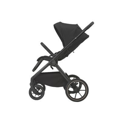 Коляска 2в1 Espiro Clodi 10 Trendy Black с тройной вентиляцией люльки, легкая, большие гелевые колеса, амортизация