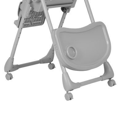 Стільчик для годування CARRELLO Lotus CRL-12101 Alba Grey з колесами, дуга з іграшками, режим шезлонга