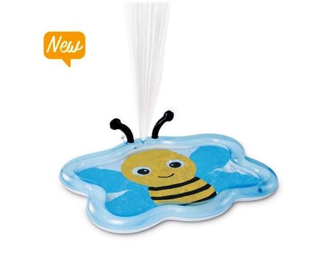 Дитячий надувний матрац INTEX "Бджілка" з розпилювачем 127x102x28 см 59 літрів