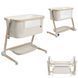 Приставне ліжечко Carrello Salsa CRL-16507 Cremio Beige компактні розміри, елетричне загойдування, датчик руху і плачу, пульт ДК