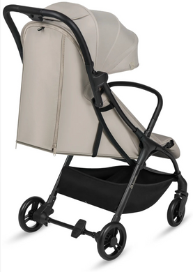 Прогулочная коляска Lionelo AGIA BEIGE SAND с автоматической сборкой, легкий вес, для путешествий, съемный бампер