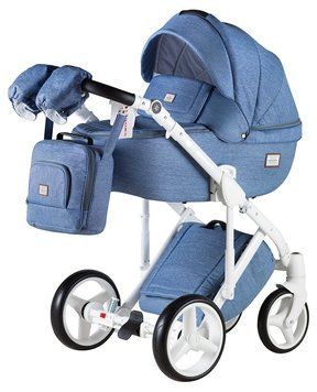 Універсальна коляска 2 в 1 Adamex Luciano jeans Q4