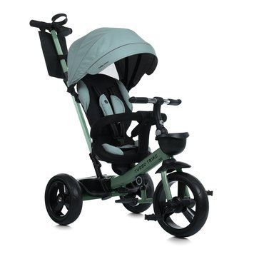 Триколісний велосипед TURBOTRIKE MT 1001-1 Frost Green з поворотним сидінням на 360, захист від сповзання, телескопічна батьківська ручка