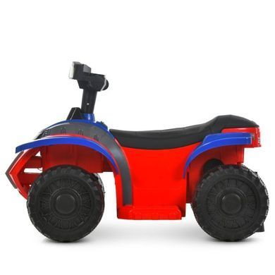 Детский электрический квадроцикл Bambi Racer M 6367ELR-3-4 сине-красный с пультом дистанционного управления, на аккумуляторе, 2 мотора, подсветка