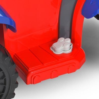 Детский электрический квадроцикл Bambi Racer M 6367ELR-3-4 сине-красный с пультом дистанционного управления, на аккумуляторе, 2 мотора, подсветка