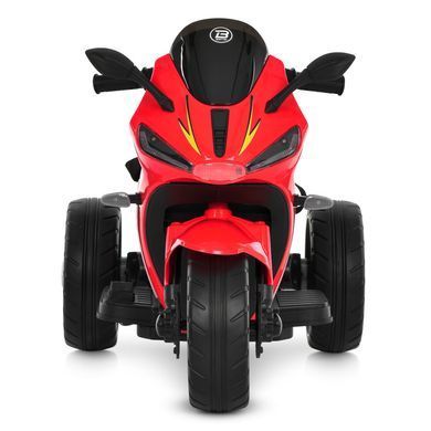 Детский мотоцикл Bambi Racer M 6345ELR-3 красный со светящимися фарами, звуковые эффекты, USB, MP3, Bluetooth, индикатор заряда