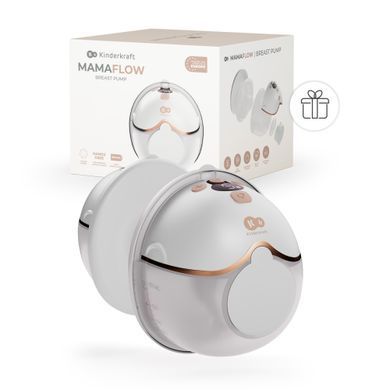 Электрический молокоотсос Kinderkraft MamaFlow Gold (KEMAFL00GLD0000) 9 уровней интенсивности, 4 уровня работы, компактные размеры