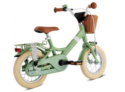 Детский двухколесный велосипед Puky YOUKE 12 ALU Classic Retro Green 4127 для детей 3 года+
