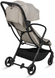 Прогулочная коляска Lionelo AGIA BEIGE SAND с автоматической сборкой, легкий вес, для путешествий, съемный бампер