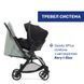 Прогулянкова коляска Chicco Goody Xplus м'ятна з бампер-ручкою для перенесення, автоматичне складання, компактні розміри