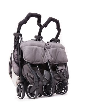 Прогулочная коляска для двойни Baby Monsters KUKI TWIN black шасси texas
