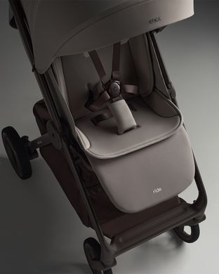 Прогулочная коляска Anex Ride Dark большие колеса с амортизацией, телескопическая родительская ручка, горизонтальное положение спинки