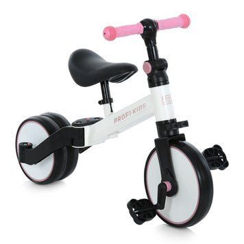 Велосипед-біговел дитячий PROFI KIDS 10/8д. MBB 1008 white pink