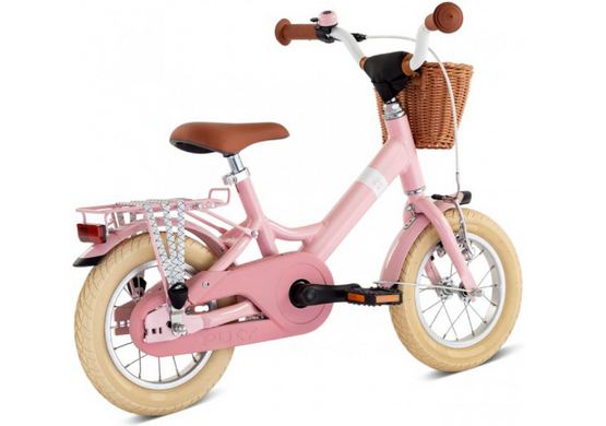 Детский двухколесный велосипед Puky YOUKE 12 ALU Classic Retro Pink 4126 для детей 3 года+