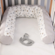 Подушка для годування Baby Veres Comfort Long stars white-gray 170х52 см
