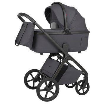 Коляска 2в1 CARRELLO Vector F CRL-6700 Ample Grey со складывающейся люлькой, пружинная амортизация, реверсивное сиденье