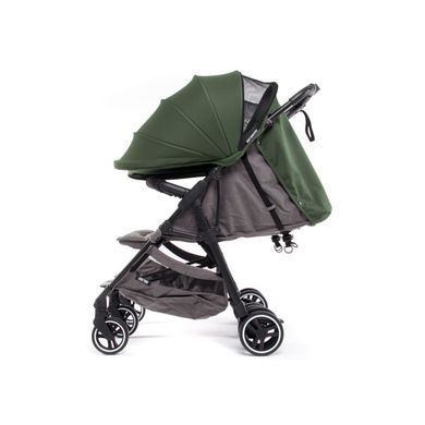 Прогулочная коляска для двойни Baby Monsters KUKI TWIN black шасси зеленый