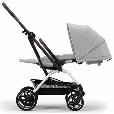 Прогулочная коляска Cybex Eezy S Twist + 2 SLV Fog Grey (Silver Frame)