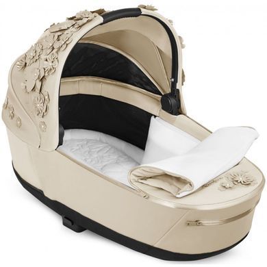 Универсальная коляска 2 в 1 Cybex Priam 4.0 Simply Flowers Beige шасси Chrome Brown