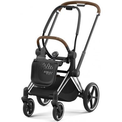 Универсальная коляска 2 в 1 Cybex Priam 4.0 Simply Flowers Beige шасси Chrome Brown