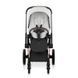 Коляска 2в1 Cybex Priam Style Collection 5.0 Off White шасі Rosegold з реверсивним блоком, великі колеса, ремені безпеки One Pull, складання люльки з шасі