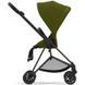 Прогулочная коляска Cybex Mios 4.0 2023 Khaki Green шасси Matt Black узкая колесная база, компактная и легкая