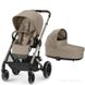 Універсальна коляска 2 в 1 Cybex Balios S Lux 2024 Taupe Almond Beige