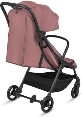 Прогулочная коляска Lionelo AGIA PINK MAUVE с автоматической сборкой, легкий вес, для путешествий, съемный бампер