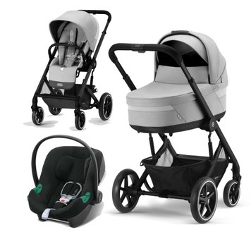 Універсальна коляска 3в1 Cybex Balios S Lux з автокріслом Aton B2 i-Size BLK Lava Grey