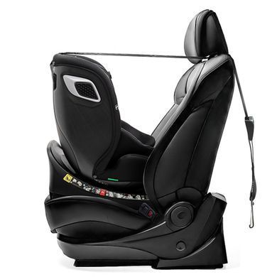 Автокрісло Bair Oreo 360 i-size BO-01 total black Isofix, поворотний механізм на 360, регулювання підголівника