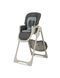 Стульчик для кормления MoMi GOJO Grey с двойным подносом, 7 уровней высоты, корзина для игрушек, чехол из экокожи, колесики