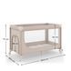 Ліжко-манеж Kinderkraft Leody UP Beige (KCLEODUPBEG0000) 2 рівні матрацу, бічний вхід на блискавці, колеса з фіксацією