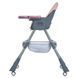Стульчик для кормления BAMBI M 5722 Pink с корзиной для игрушек, регулировка спинки, подноса и подножки, колеса, защита от сползания