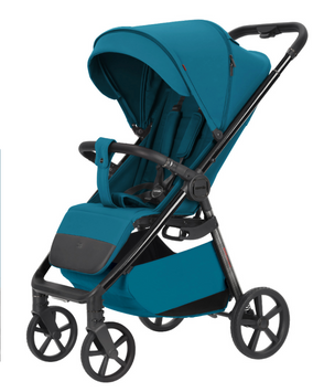 Прогулочная коляска Carrello Bravo Carbon CRL-5530 Azure Blue с LED-подсветкой и компактной сборкой