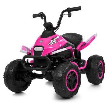 Дитячий електричний квадроцикл Bambi Racer M 6242EL-8(2)(24V) рожевий 4 мотори, фари зі світлом, музика, звук під час старту