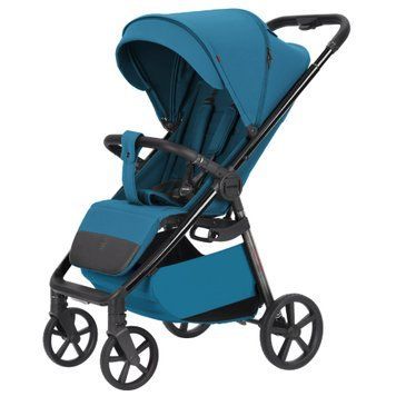Прогулочная коляска Carrello Bravo Carbon CRL-5530 Azure Blue с LED-подсветкой и компактной сборкой