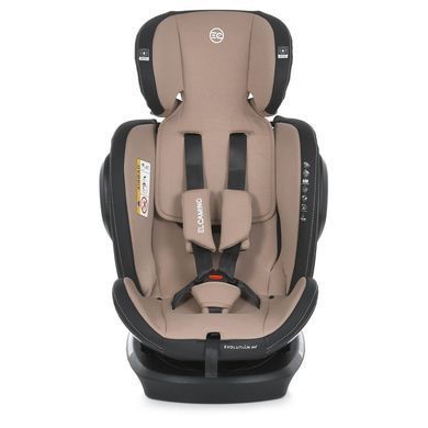 Автокресло El Camino ME 1045 Evolution 2 360 Natural Beige Isofix, защита от боковых ударов SPS, вращение на 360
