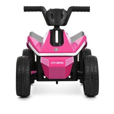 Квадроцикл детский Bambi Racer M 6362E-8 розовый на аккумуляторе, педаль газа, фары со светом, 2 мотора