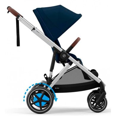 Прогулочная коляска Cybex e-Gazelle S SLV Ocean Blue 2024 с электроприводом