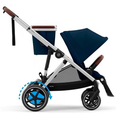 Прогулочная коляска Cybex e-Gazelle S SLV Ocean Blue 2024 с электроприводом