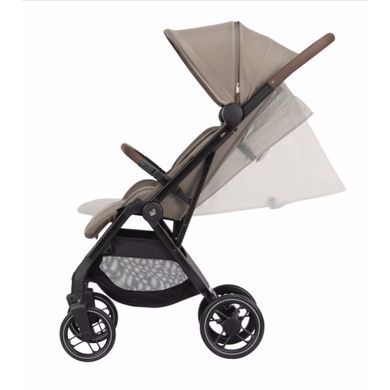 Прогулянкова коляска Maxi Cosi Soho Twillic Truffle з автоматичним компактним складанням, великі непробивні колеса, поворотний бампер на 360
