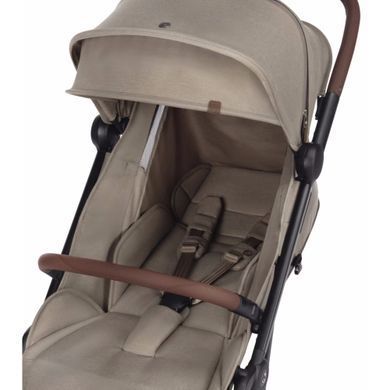 Прогулянкова коляска Maxi Cosi Soho Twillic Truffle з автоматичним компактним складанням, великі непробивні колеса, поворотний бампер на 360