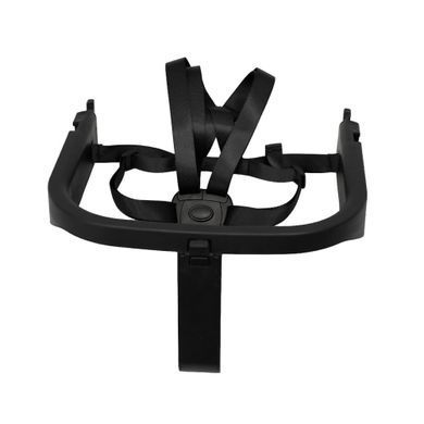 Стульчик для кормления 2в1 ESPIRO ALLURE 11 TIMBER BLACK до 80 кг, 5 уровней регулировки сиденья и подножки, столик со съемным подносом, эко-кожа