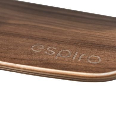 Стульчик для кормления 2в1 ESPIRO ALLURE 11 TIMBER BLACK до 80 кг, 5 уровней регулировки сиденья и подножки, столик со съемным подносом, эко-кожа