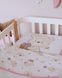Постільний комплект для новонароджених Baby Veres "Ведмедик бузковий" 3 елементи, простирадло на резинці для матрацу 120х60 см, матеріал бавовна