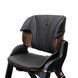 Стульчик для кормления 2в1 ESPIRO ALLURE 11 TIMBER BLACK до 80 кг, 5 уровней регулировки сиденья и подножки, столик со съемным подносом, эко-кожа