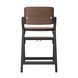 Стульчик для кормления 2в1 ESPIRO ALLURE 11 TIMBER BLACK до 80 кг, 5 уровней регулировки сиденья и подножки, столик со съемным подносом, эко-кожа