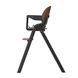 Стульчик для кормления 2в1 ESPIRO ALLURE 11 TIMBER BLACK до 80 кг, 5 уровней регулировки сиденья и подножки, столик со съемным подносом, эко-кожа