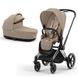 Універсальна коляска 2 в 1 Cybex Priam 4.0 Cozy Beige шасі Chrome Black