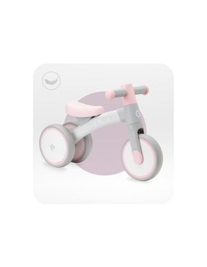 Біговел MoMi TEDI Pink з м'яким сидінням, легка вага, стійка конструкція, кермо з протиковзкими ручками